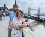 Living kidney donor Julie and her son and kidney recipient Will in London