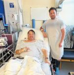 Image of Stuart and his brother in hospital in the day of their operations